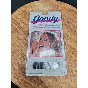 VTG Goody Rain Hood Purse Pouch Large 1995 Weather Protection #00388 Black Clear